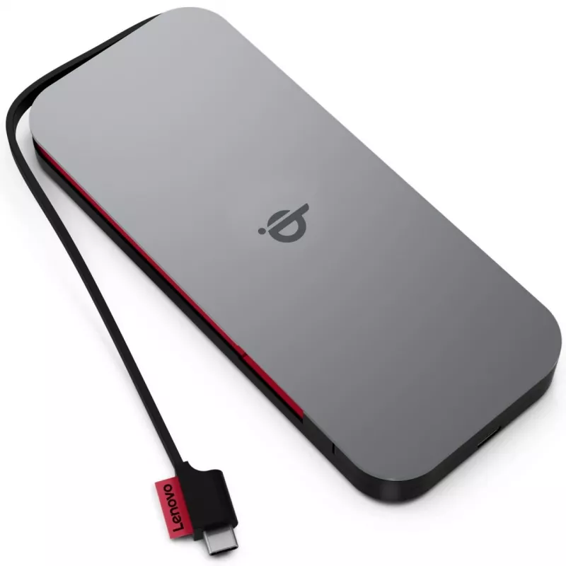 Lenovo 40ALLG1WWW powerbank litowo-jonowy 10000 mAh ładowanie bezprzewodowe czarny