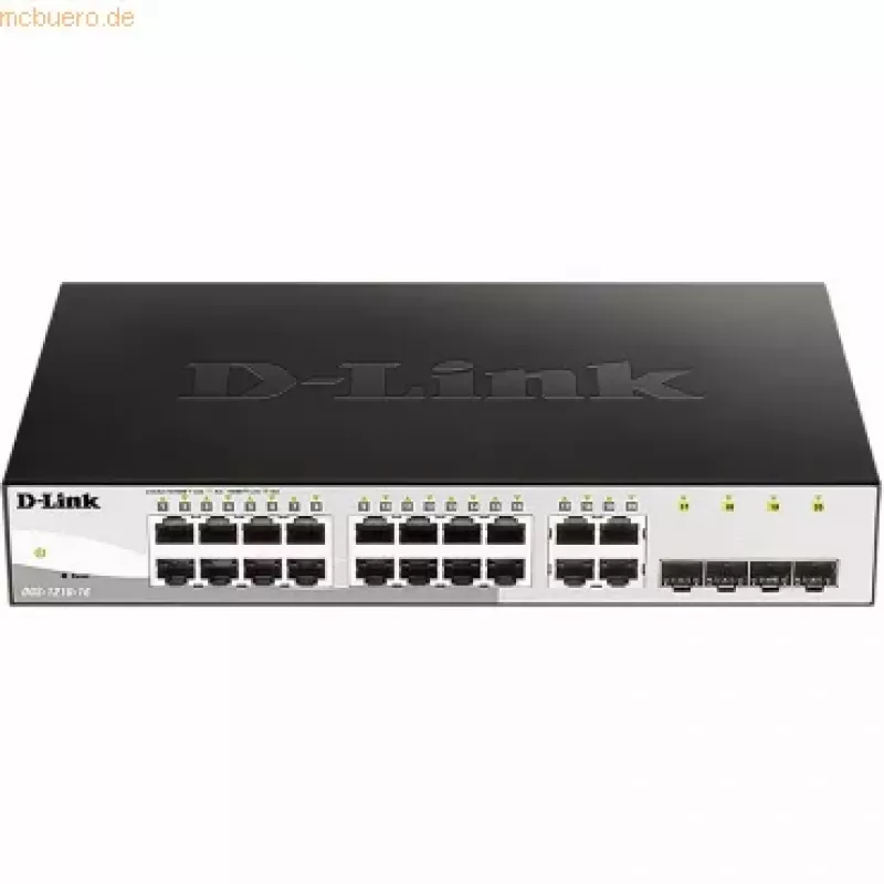 D-Link DGS-1210-16 Zarządzany przełącznik L2 Gigabit Ethernet (10/100/1000) Czarny