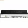 D-Link DGS-1210-08P/E Zarządzany przełącznik L2 Gigabit Ethernet (10/100/1000) Power over Ethernet (PoE) Czarny