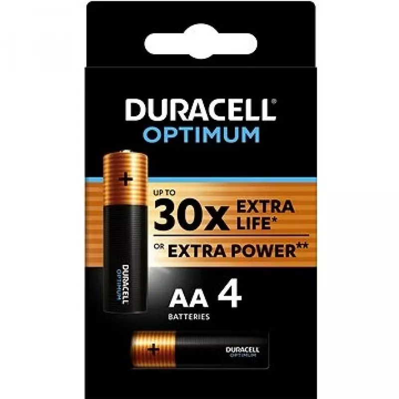 Duracell Optimum AA LR6 batteries blister 4 pieces
