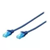 Digitus 0,25m kabel sieciowy Cat5e U/UTP niebieski U/UTP (UTP)