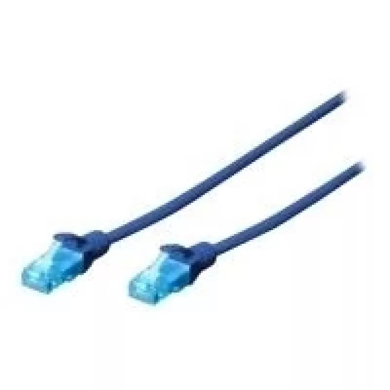 Digitus 0,25m kabel sieciowy Cat5e U/UTP niebieski U/UTP (UTP)