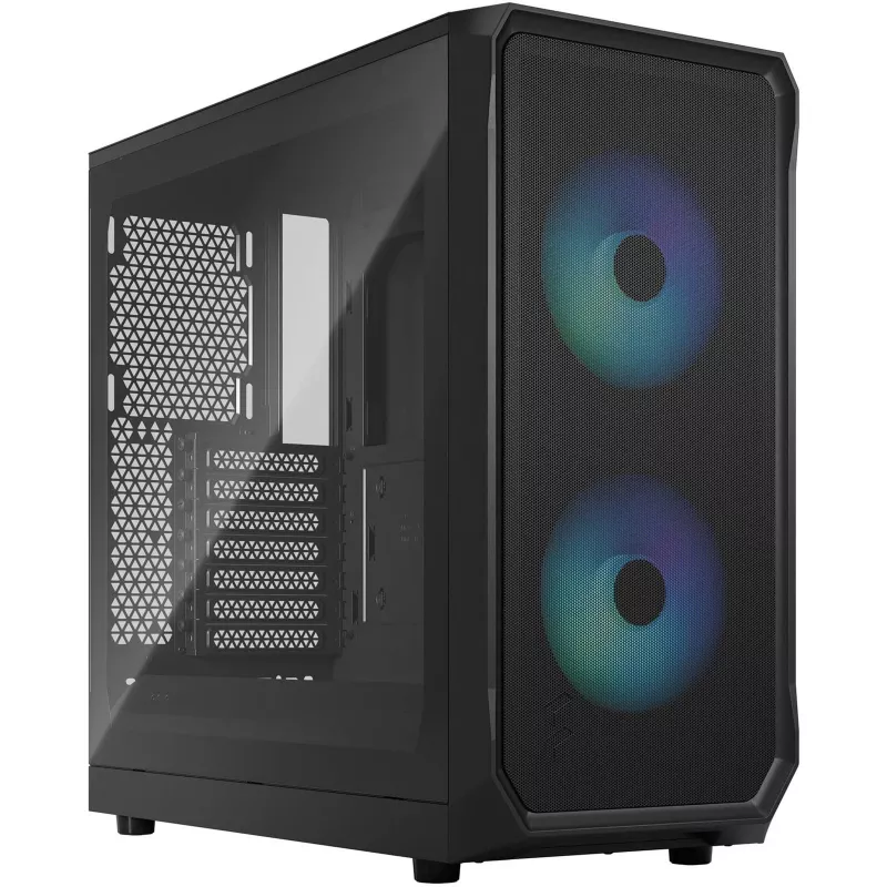 Fractal Design Focus 2 RGB Tempered Glass Mid Tower ATX PC Case - Czarny
