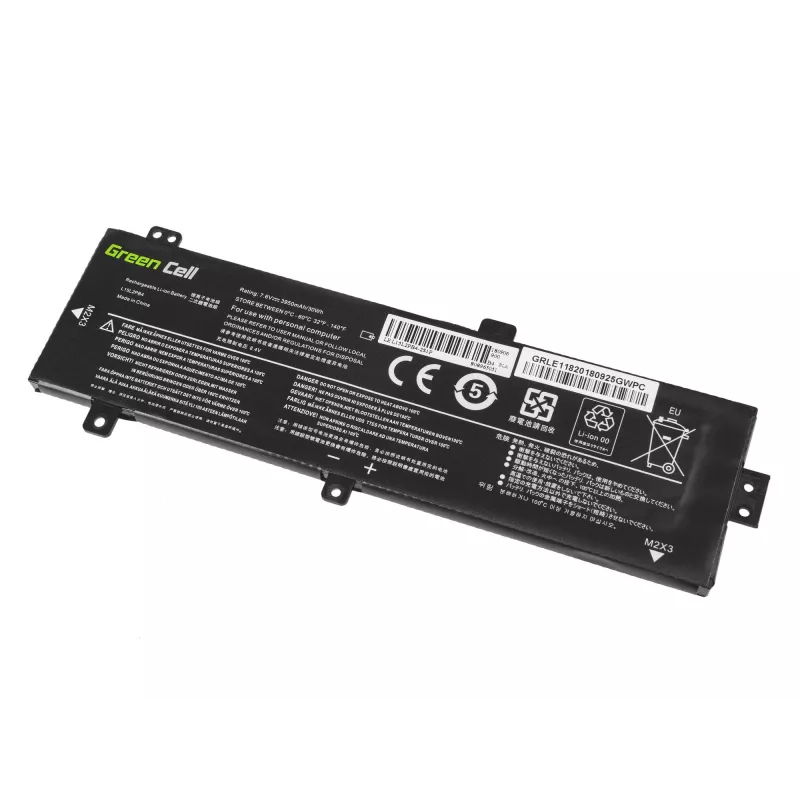 Bateria zielony Cell LE118 do Lenovo Ideapad 310-15 (7.6V, 3500mAh, 4-ogniwowa, LiPo, czarna)