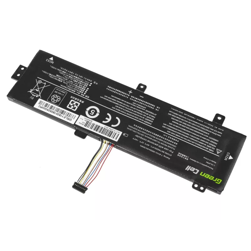 Bateria zielony Cell LE118 do Lenovo Ideapad 310-15 (7.6V, 3500mAh, 4-ogniwowa, LiPo, czarna)