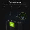 Przetwornica samochodowa zielony Cell INV21 6000 W, 24V DC-na-AC, wyjście 230V, 2x USB PD, aktywne chłodzenie, odłączane złącza DC, czarna