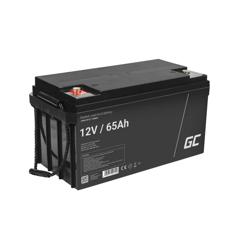 Akumulator zielony Cell AGM28 przemysłowy akumulator bezobsługowy kwasowo-ołowiowy (VRLA) 12 V 65000 mAh, 1 szt., 20 kg
