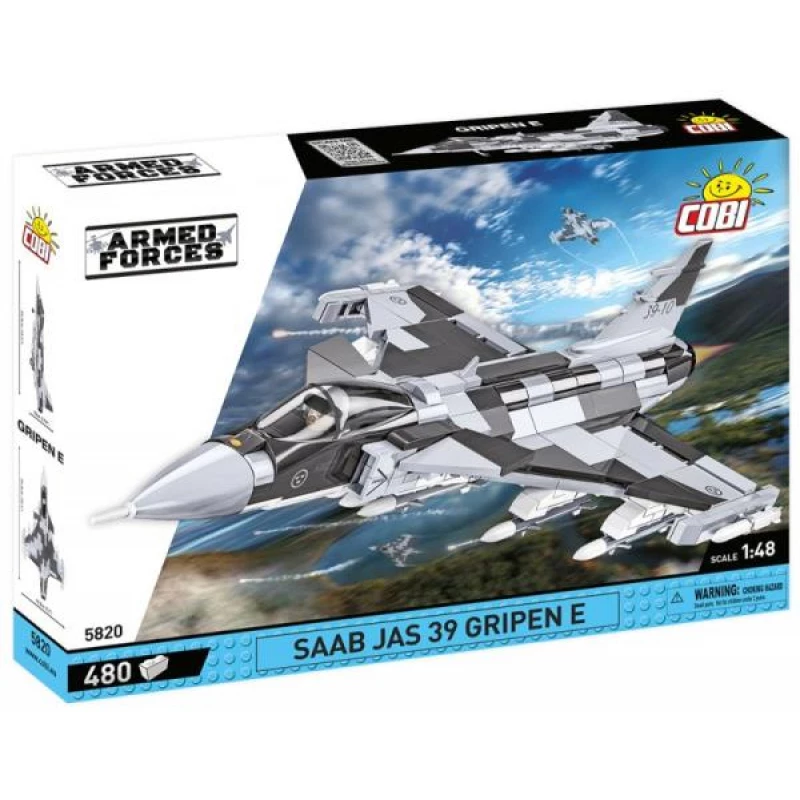Bricks Armed Forces SAAB Jas 39 Gripen E 480 klocków