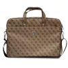 Torba na laptopa GUESS GUCB15P4TW 16 cali brązowa Saffiano z logo trójkąta 4G
