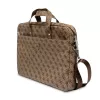 Torba na laptopa GUESS GUCB15P4TW 16 cali brązowa Saffiano z logo trójkąta 4G