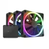 NZXT F120 RGB 120mm ARGB Wentylator Obudowy Zestaw 3 sztuk - Czarny