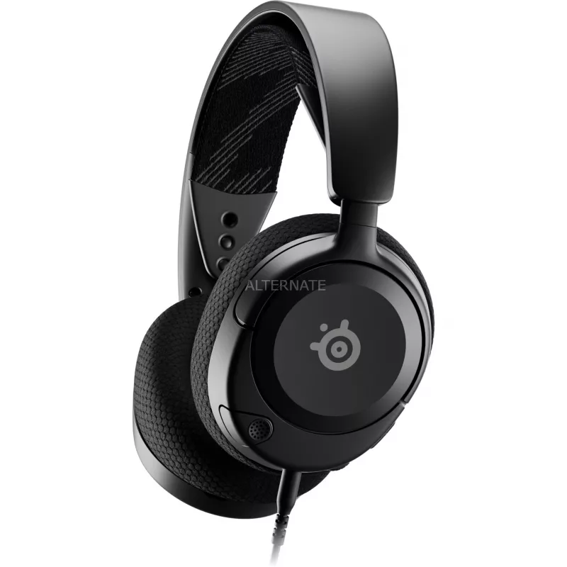 Słuchawki SteelSeries Arctis Nova 1 Przewodowe, pałąk, Gaming, Czarny