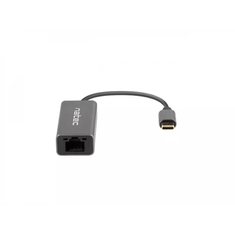 NATEC Cricket USB 3.2 Gen 1 Type-C Szary Hub Ethernet 1000 Mbit/s