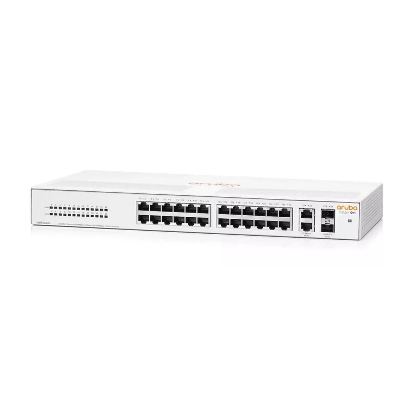 HPE Aruba Networking Aruba Instant On 1430 26G 2SFP Niezarządzalny L2 Gigabit Ethernet (10/100/1000) 1U