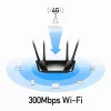 Router bezprzewodowy Cudy LT400 Fast Ethernet, jednopasmowy (2,4 GHz), 4G, czarny