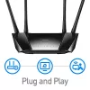 Router bezprzewodowy Cudy LT400 Fast Ethernet, jednopasmowy (2,4 GHz), 4G, czarny