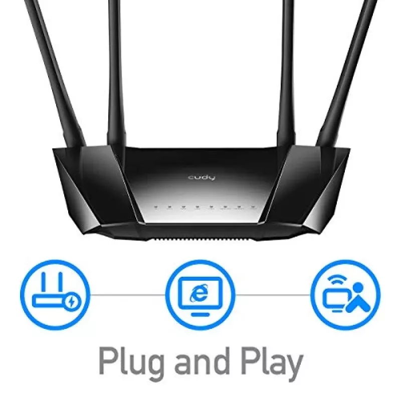 Router bezprzewodowy Cudy LT400 Fast Ethernet, jednopasmowy (2,4 GHz), 4G, czarny