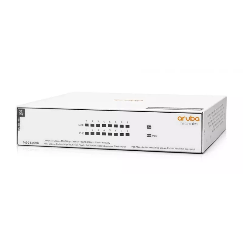 Przełącznik HPE Aruba Networking Instant On 8 portów Gigabit CL4 PoE 6