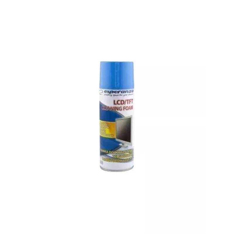 Piana czyszcząca do sprzętu ESPERANZA ES119 — 400 ml do ekranów LCD/TFT/Plazmowych, wielokolorowe
