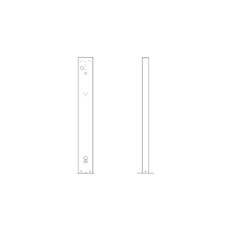 Wallbox Eiffel Basic elementy montażowe - do stacji ładowania EV - RAL 7043