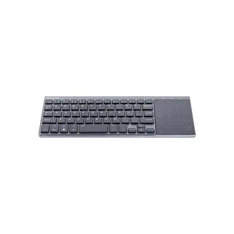 Bezprzewodowa klawiatura pełnowymiarowa TRACER TRAKLA46934, QWERTY angielska, nano odbiornik 2,4 GHz, membranowa, czarno-szara