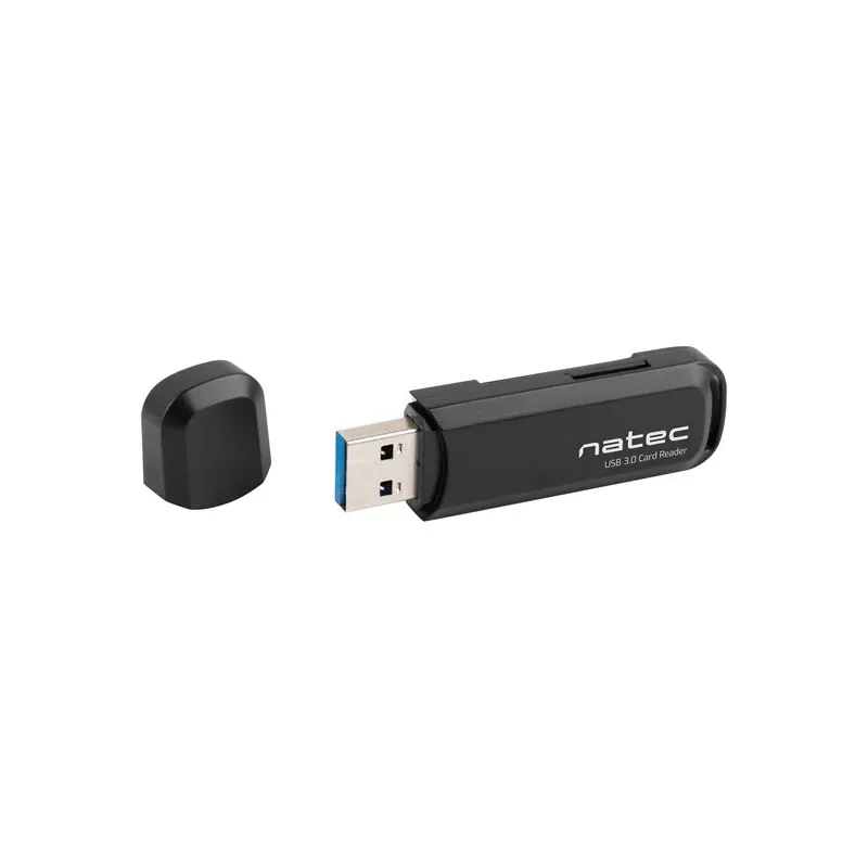 Czytnik kart NATEC Scarab 2 USB 3.2 Gen 1 Type-A — obsługa MicroSD/SD, 5000 Mbit/s, czarny