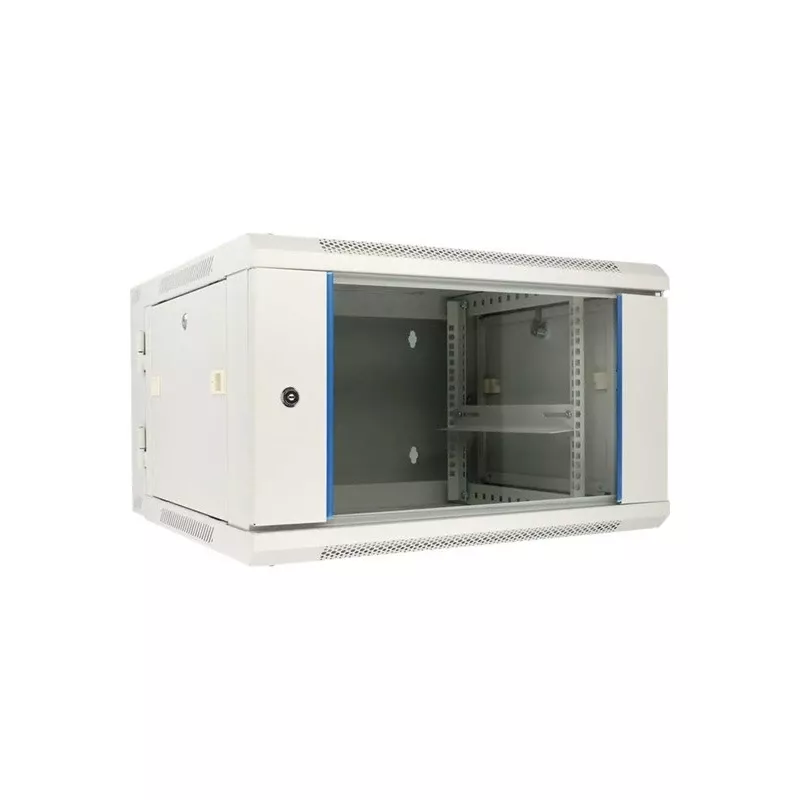 Extralink Szafa wisząca rack 6U 600x600 AZH szara, uchylna