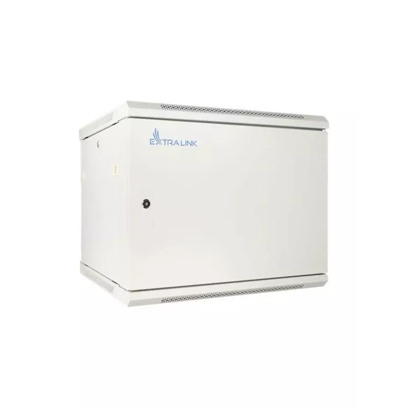 Extralink Szafa rack 12U 600x450 ASP Szara do montażu na ścianie, metalowe drzwi