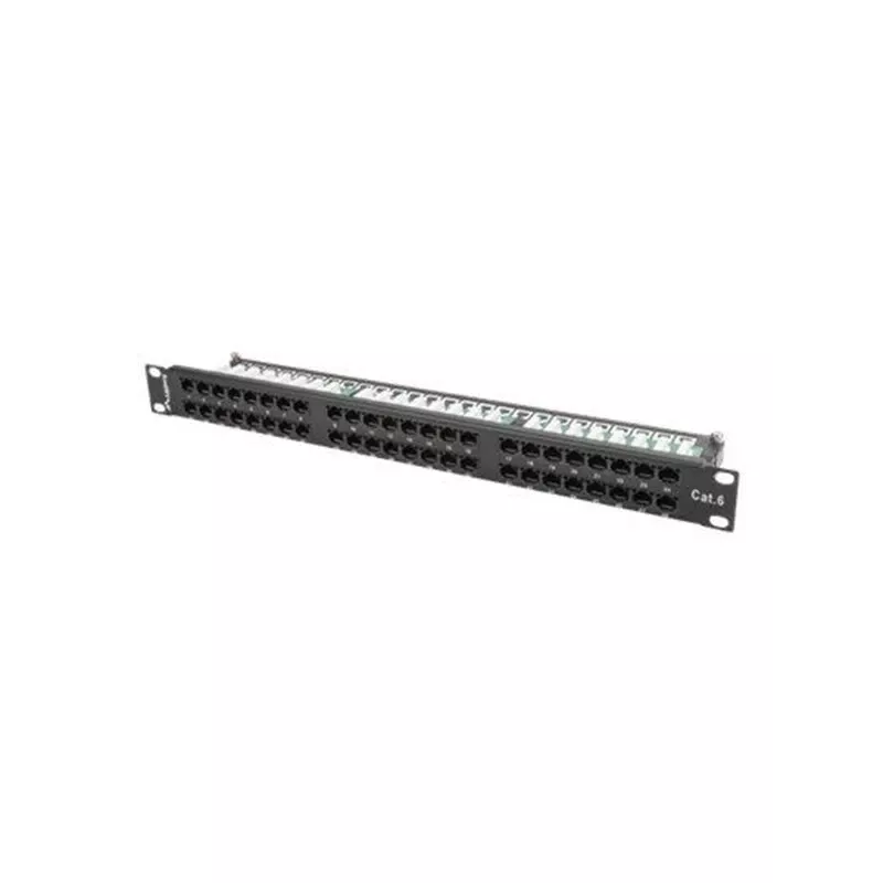 Lanberg PPU6-1048-B - Panel krosowy - 1U - 19