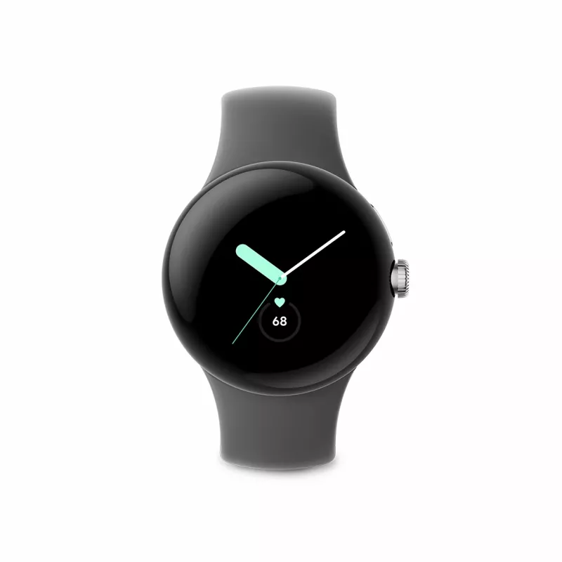 Google Pixel Watch - Polerowane srebro - Smartwatch z paskiem