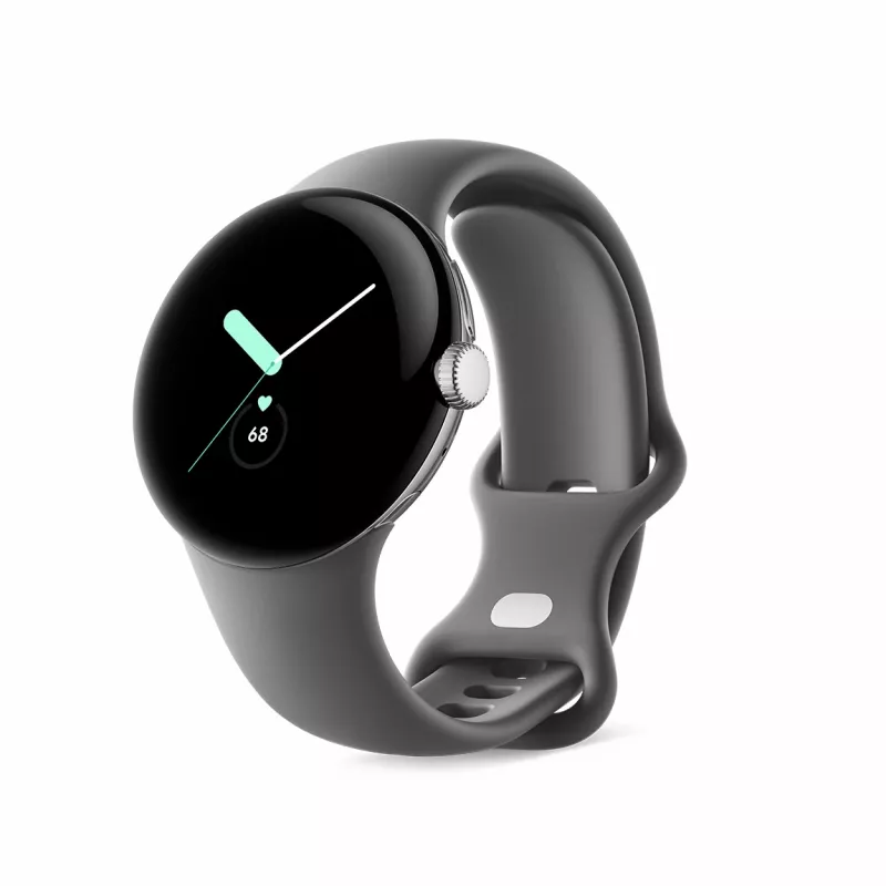 Google Pixel Watch - Polerowane srebro - Smartwatch z paskiem