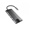 NATEC Fowler Plus USB Type-C Czarny Szary MicroSD SD Hub
