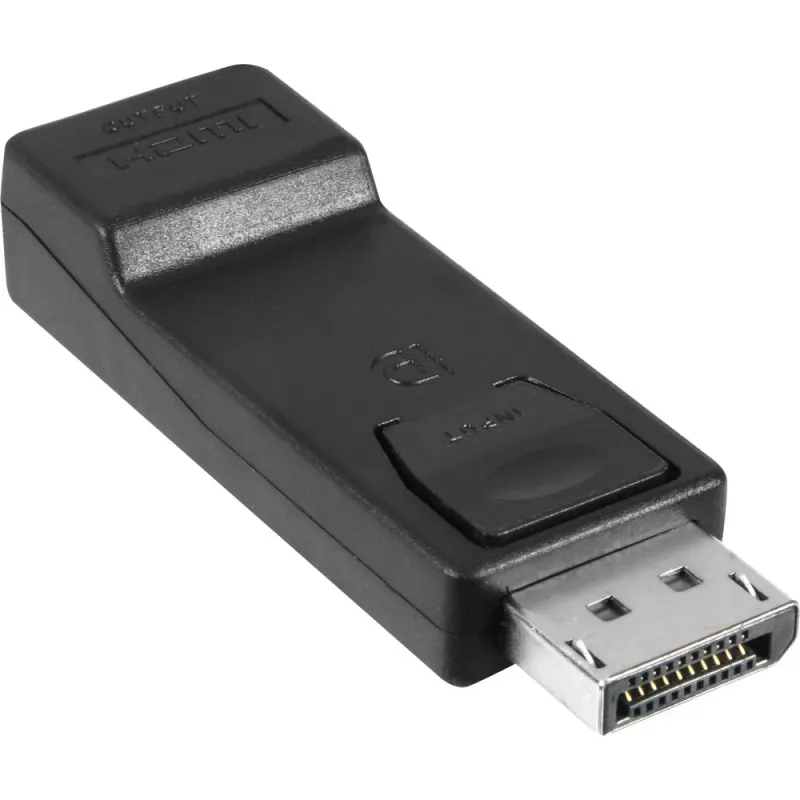 Wentronic Goobay DisplayPort na HDMI Adapter 1.1, HDMI Standard Gniazdo (Typ A) - HDMI Standard Gniazdo (Typ A) > DisplayPort Wtyk (51719)