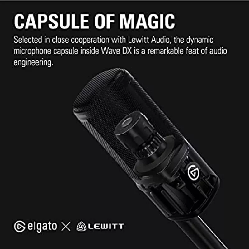 Mikrofon PC Elgato Wave DX Czarny