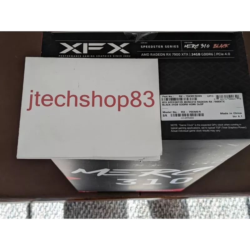 Karta graficzna XFX Radeon RX 7900 XTX 24 GB GDDR6, PCIe 4.0, 384-bitowa, 355 W, 3 wentylatory