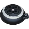 Comfort-Line Mini-bęben kablowy CL-S 4-drożny (czarny/biały, 3 metry)