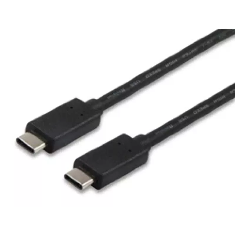 Equip USB 2.0 Type C kabel, 1m, 1 m, USB C, USB C, USB 2.0, Male/Male, Czarny