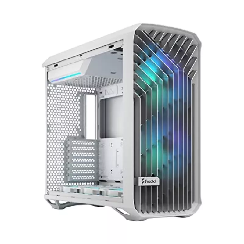 Obudowa PC Fractal Design Torrent White — obsługuje ATX, EATX, microATX, ITX; 2x wentylatory 180 mm z przodu; zatoki 2,5 cala/3,5 cala