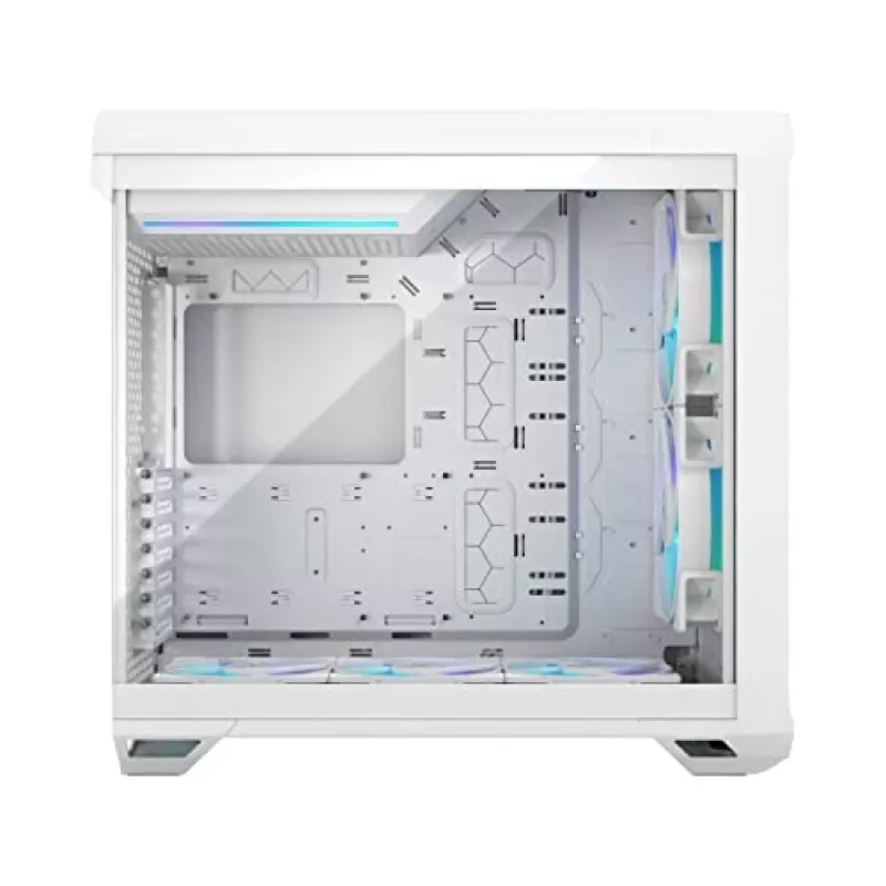 Obudowa PC Fractal Design Torrent White — obsługuje ATX, EATX, microATX, ITX; 2x wentylatory 180 mm z przodu; zatoki 2,5 cala/3,5 cala
