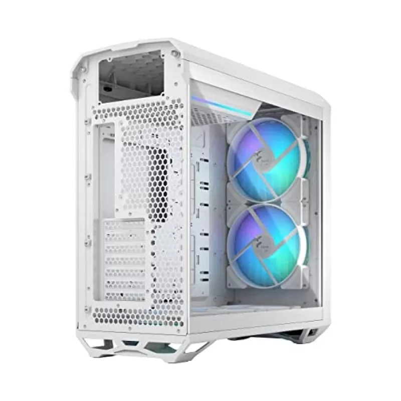 Obudowa PC Fractal Design Torrent White — obsługuje ATX, EATX, microATX, ITX; 2x wentylatory 180 mm z przodu; zatoki 2,5 cala/3,5 cala
