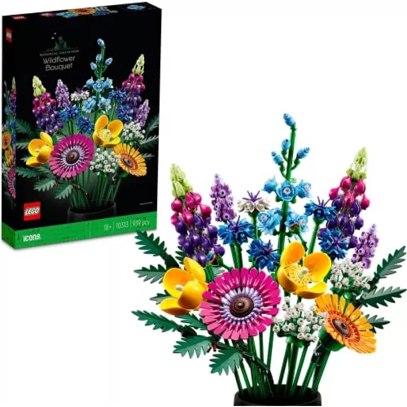 LEGO Icons Bukiet Polnych Kwiatów Zestaw 10313, Wielokolorowy