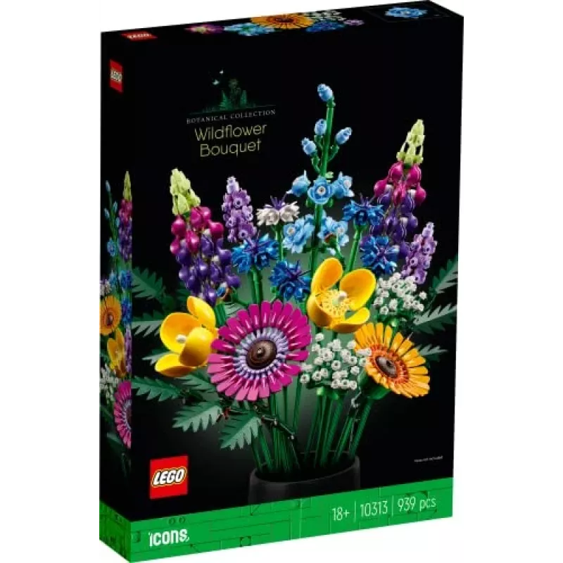 LEGO Icons Bukiet Polnych Kwiatów Zestaw 10313, Wielokolorowy