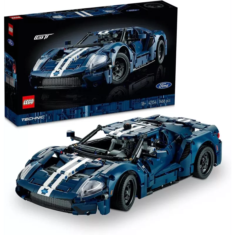 LEGO 42154 Technic 2022 Ford GT Zestaw Modelu Samochodu dla Dorosłych do Złożenia