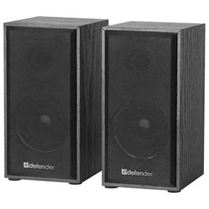 DEFENDER SPK-240 przewodowe głośniki biurkowe, 2.0, 6 W RMS, zasilane przez USB, 3,5 mm, czarny