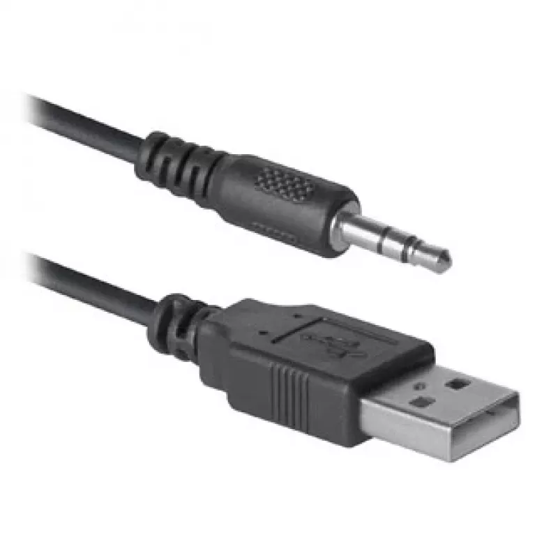 DEFENDER SPK-240 przewodowe głośniki biurkowe, 2.0, 6 W RMS, zasilane przez USB, 3,5 mm, czarny