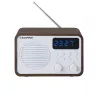 Radio przenośne z Bluetooth i USB BLAUPUNKT PP7BT, kolor: brązowe drewno/biały