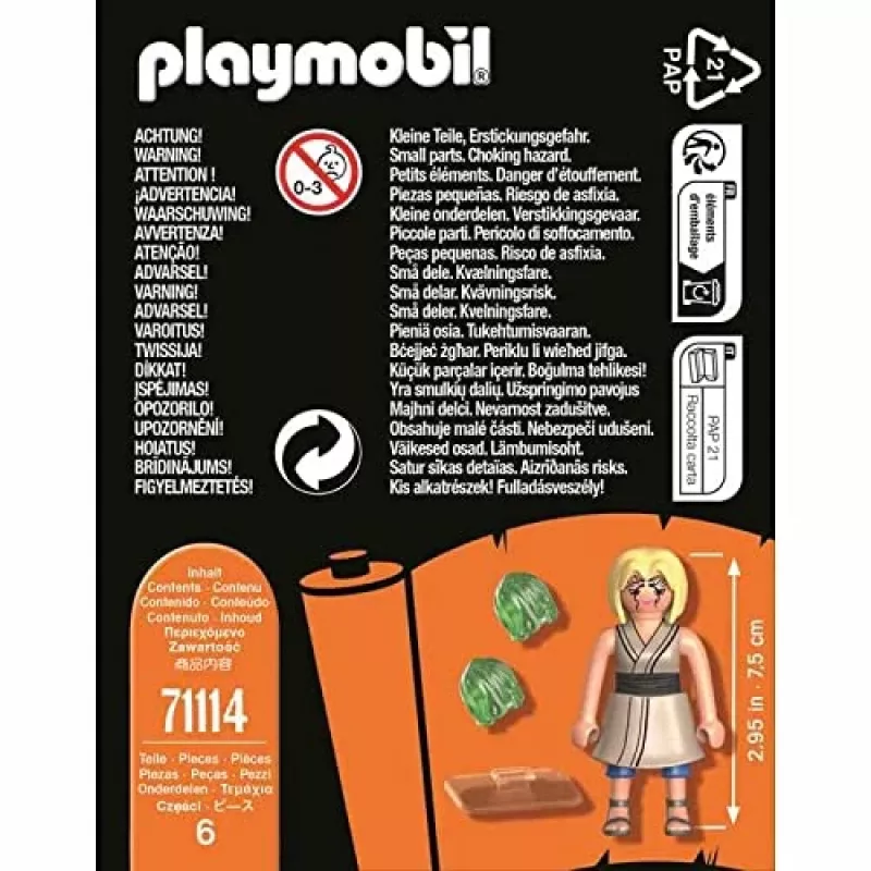 Playmobil 71114 Naruto: Tsunade Figure Set Naruto Shippuden Anime Kolekcjonerska Figurka Zestaw Zabawek dla Dzieci i Fanów od 5 lat