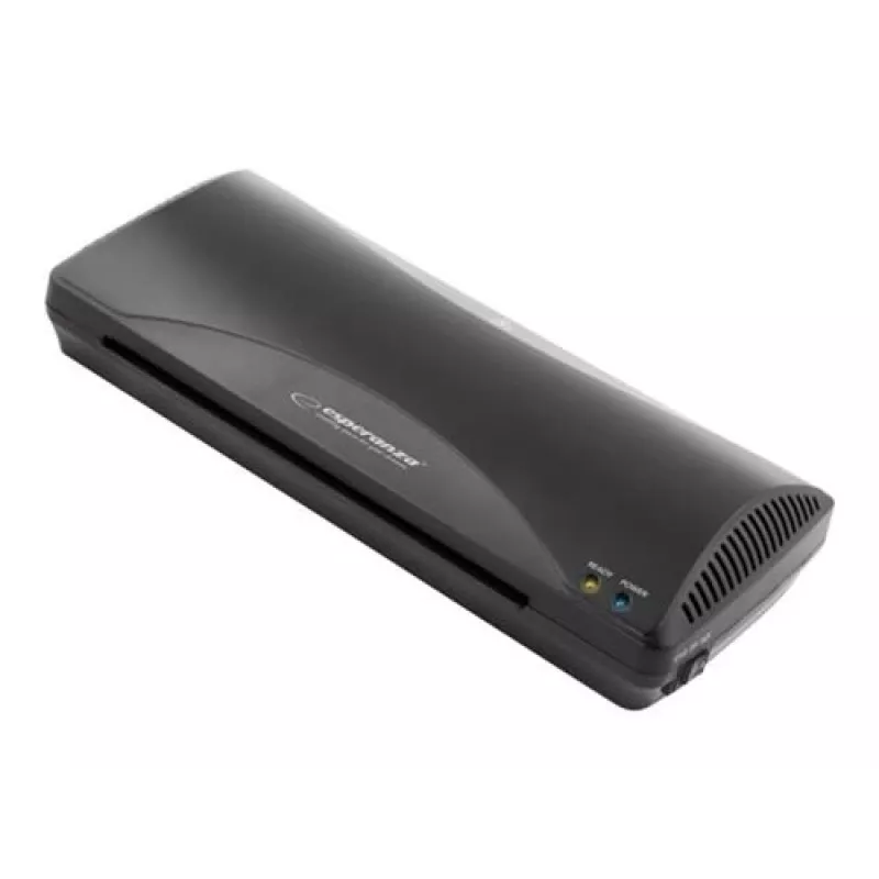 Laminator na zimno/gorąco ESPERANZA EFL001 — A4, maks. szerokość 24 cm, folia 80–125 µm, 250 mm/min, grubość 0,6 mm
