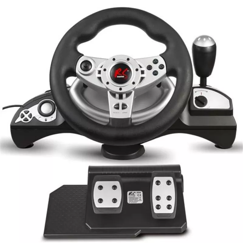 Kierownica nano rs RS700 przewodowa USB obrót 270°, 10 przycisków, pedały, wibracje, kabel 1,8 m