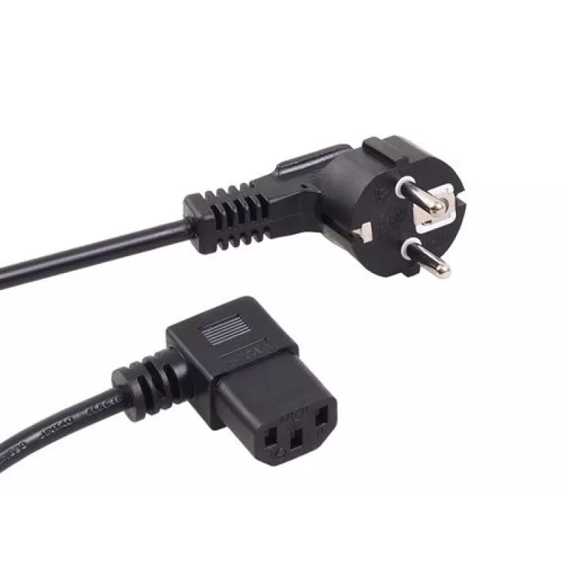 Power cable angled 3 pin plug 3M MCTV EU-803